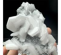 1pc 210-320g Stunning White Rose Calcite Stone Bohemian Style with Fluorescent Effect under Purple Light Gemstone Stone