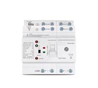 1PC 230V Din Rail ATS L N Small Dual Power Automatic Transfer Electrical Selector Switches Uninterrupted 4P 63A TOQ6 OSBCMZGE