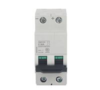1pc 250V CC 2P Bajo voltaje Circuito de aire en miniatura interruptor de energía solar 16a/32a/63a (16A) (32a)