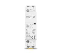 1pc 2P 2NO 25A 220V/230V 50/60HZ Din rail Household ac Modular contactor WERQKJXCZ
