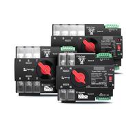 1PC 2P L N 220V-230V 100A Din Rail 3 phase Dual Power Automatic Transfer Electrical Selector Switch CZMDKEXM