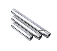 1pc 3/4" Male Thread Equal 400mm Extension Tube Pipe Fitting 304 Stainless Steel Connector