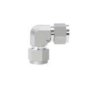 1pc 3 6 8 10-25mm 1/8" 1/4" 3/8" 1/2" 3/4" 1" Tubo OD Codo de unión de compresión 90 grados Forjado 316L Accesorio de tubería de acero inoxidable Compresión Doble-F(No-Plated,5l8 Inch 15.88mm)