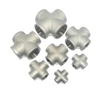 1PC 3/8" 1/2" 3/4" 1" 1-1/4" 1-1/2" 2" 304 stainless steel four way joint Female thread water pipe fittings Equal Cross (1-1/4") Plumbing Fittings