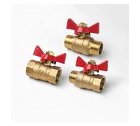 1pc 3/8" BSP Female to Female Thread Two Way Brass Shut Off Ball Valve With Handle YZWRWRMKTB