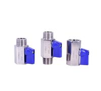 1pc 3/8" BSP Male To Male Ball Valve SUS 304 Stainless Steel Homebrew