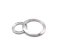 1pc 304 Stainless Steel 89mm x 106mm Three Clip Open End Cap With Groove Quick Opening Blind Plate Pipe Fittings
