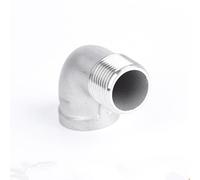 1pc 304 Stainless Steel 90 Degree Elbow Pipe Fitting Connector for Female & Male Threads,Customizable sizes(DN10)