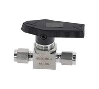 1PC 304 Stainless Steel Ball Valve Female SS304 For tube-line and pipeline Q91SA OD 8MM
