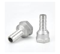 1PC 304 stainless steel female thread water pipe joint hose 1/8" BSP female thread x 6mm
