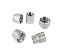 1PC 304 Stainless Steel Inner Pipe Coupling 3/8" BSP Female Thread Reducing Connection Pipe Fitting