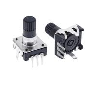 1PC 360 Degree Rotary Encoder EC12 RE12 3Pin 24 Position No Push Button Switch 15mm Plum handle