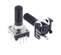 1PC 360 Degree Rotary Encoder EC12 RE12 3Pin 24 Position No Push Button Switch 20mm Plum handle HSMXNEONJB