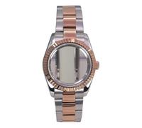 1pc 36mm 39mm Sra. Caja de Reloj Correa Kit Set Cristal Zafiro for NH35 NH36 NH34 NH72 for Miyota8215 28.5mm Dial Oro Rosa Plata Datejust(Glass Bottom Cover 4,39mm 8215)