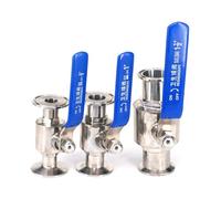 1PC 38x50.5mm 1.5" Tri Clamp Ferrule 304 Stainless Steel Ball Valve for Diary Plumbing Fittings