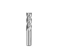 1pc 4 Flutes-HSS Mills Alta precisión HSS Metal CutterTeeth Herramienta de fresado de aluminio Key Seater Router Bit(13mm -110L)