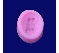 1pc 44 x 36 x 14 mm, diseño de angelito hecho a mano resina molde, silicona molde de silicona