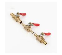 1pc 4mm 5mm 6mm 8mm 10mm 12mm 14mm 16mm 19mm Hose Two Way Brass Pneumatic Shut Off Ball Valve Pipe Fitting Connector (4mm)
