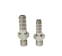1PC 4mm Hose OD To M10x1.25 Metric Male Thread 304 Stainless Steel High Pressure Pipe Fitting