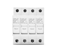 1PC 4P WITHOUT LED 1100V DC Fuse Holder 10 * 38mm High Voltage Solar PV TOPV-32 Base MQXFCZUX