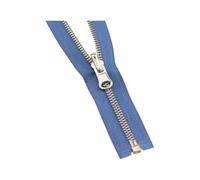 1pc 5# Open-end Metal Zipper Reversible Puller Head Zippers for DIY Clothing Sewing Accessories(Blue,90cm)