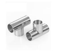 1pc 51mm Pipe OD Butt Weld Tee 3 Way Connector Pipe Fitting SUS304 Stainless Homebrew HSMXNEONJB