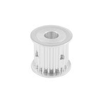 1pc 5M 18T Timing Pulley 5/6/6.35/8/10/12/14/15mm Bore Toothed Pulley Wheel 27mm Width Gear Belt Pulley for 3D Printer (Color : 6.35mm, Size : 27mm)