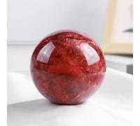 1pc 6.5-7cm Red Moonstone Sphere Ball Polishing Crystal Home Decoration Gemstone Stone