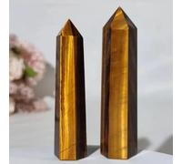 1pc 6-7cm Yellow Tiger Eye Stone Point Obelisk Crystal Crafts Spiritual Feng Shui Minerals for Home Decoration Gemstone Stone