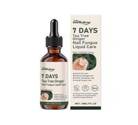 (1pc)7 Days Tea Tree Ginger Nailfungus Treatments Nourishing Strengthening Nails Liquid for Healthier Growth