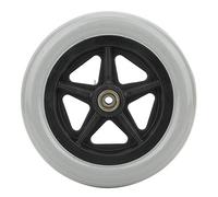 1pc 7 pulgadas Silla de ruedas Rueda delantera Rueda de goma antideslizante Silla de paseo Reemplazo Carga máxima 120 kg