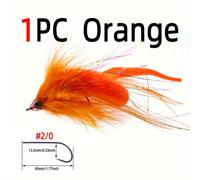 1pc/8pcs #2/0 artificial 3D con ojos de pez y big streamer para peces espada, moscas streamer para trucha, , muskie, señuelo de pesca, de , señuelos de pesca de gran juego, streamer para peces grandes