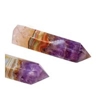 1PC 9-10cm Amethyst Agate Point Crystal Scene decoration Desktop Ornaments Gemstone Stone