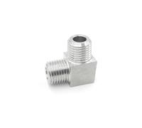 1pc 90 Degree Angled 304 Stainless Steel Male Threaded Pipe Fitting - for Home Improvement,Plumbing Projects(1/4")
