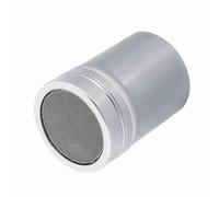 1Pc Agitador De Malla De Chocolate, Latas de polvo con malla para el café Capuchino Latté, Salero de cocina con tapa plumero de coctelera de azúcar en polvo de acero inoxidable para chocolate (M)