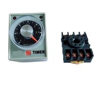 1pc AH3-3 Time relay DC24V Delay Timer Time Relay 8Pin with base 6S NWPNLXEA