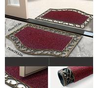 1pc Alfombra Antideslizante, de PVC Hueca, Resistente a , Puerta de Patio al , Fácil de Limpiar, Duradera y Tapete de Entrada, 45Cm X 75Cm