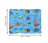 1pc Alfombra de PVC laminada de tela engrosada y agrandada de múltiples modelos, de hielo para mascotas, tapete para perros, tapete de enfriamiento para gatos y resistente a , tapete impermeable el