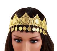 1pc Alloy Head Chain Coin Engraving Head Pendant Bride Wedding Hair Jewelry Head Ornament para ocasiones especiales y festivales