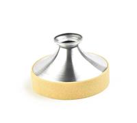 1pc Alto Tenor Soprano Accesorios de viento de madera Saxofón Mute Sax Silenciador Aluminio cepillado Anti óxido Se puede utilizar durante mucho tiempo Silenciador(9.4x3.4x5.5cm)