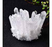 1pc Amethyst Cluster Crystal Quartz Stone Rough Crystals Home Decor (Color : Clear Quartz, Size : 400-500g)