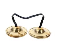 1pc Anillo La Campana Platillos Budistas Tibetanos Chime Tingsha Platillos Meditación Platillo Campana Mano Meditación Campana Chime Manjeere Meditación Campana Religiosa Campana Latón Campana Cobr