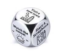 1PC Anniversary for Her Him Dating Ideas Dice Gift for Boyfriend Girlfriend Wife Husband Couples Gifts Wedding Gifts Steel Gift Valentines Day Birthday for Women Men