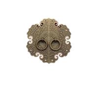 1PC Antique Thickened Brass Cabinet Handle Furniture Accessories Shoe Wardrobe Door Retro Home Decoration(Diameter180mm bronze)