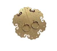 1PC Antique Thickened Brass Cabinet Handle Furniture Accessories Shoe Wardrobe Door Retro Home Decoration(Diameter150mm gold)