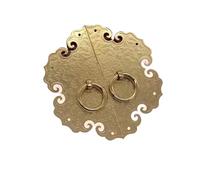 1PC Antique Thickened Brass Cabinet Handle Furniture Accessories Shoe Wardrobe Door Retro Home Decoration(Diameter180mm gold)