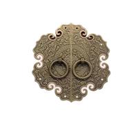 1PC Antique Thickened Brass Cabinet Handle Furniture Accessories Shoe Wardrobe Door Retro Home Decoration(Diameter122mm bronze)