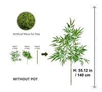 1pc Árbol de Bambú Artificial con Hojas Realistas - Ideal para Cocina, , , Decoración Navideña y Arreglos Florales, Planta de Bambú Sintético, para Navidad y Acción de Gracias