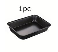 1pc Bandeja Rectangular Profunda Antiadherente para Hornear, Bandejas Gruesas para Horno, Moldes Resistentes para Hornear Pasteles, Pan, Asar y Suministros para Hornear en Casa