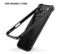 (1pc, black) For iPhone 17 Pro Max Case Ultra Thin Metal Frame Cooler Backless Design Lightweight Protective Cover